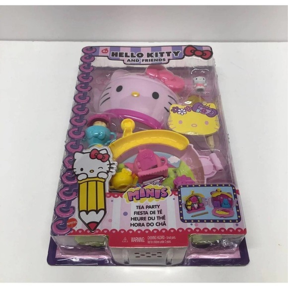 Hello Kitty Minis Tea Party Play Set NEW - Picture 5 of 9
